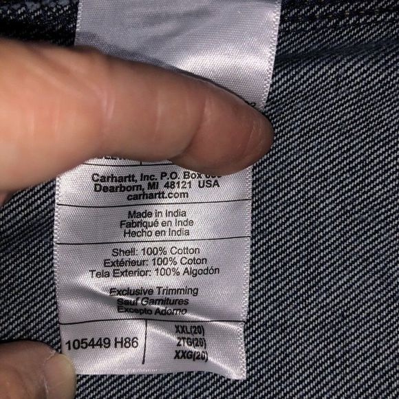 Carhartt Women's Chore Coat Rugged Flex Relaxed Fit Denim Jacket 2XL 105449 NWT - Picture 7 of 9